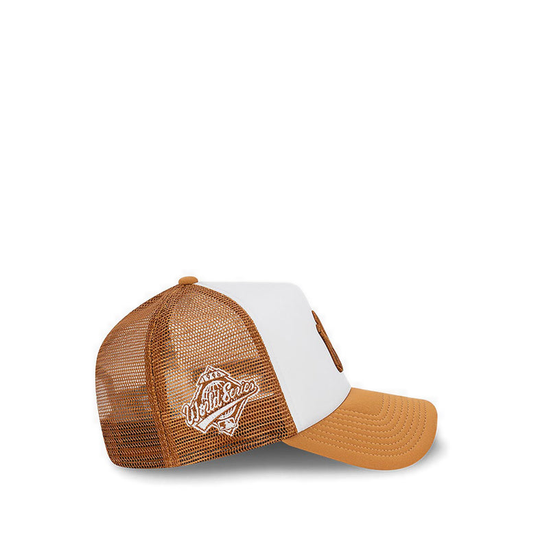 9FORTYAf Trucker Earth Tone New York Yankees Men's Caps - White/ Toasted Peanut