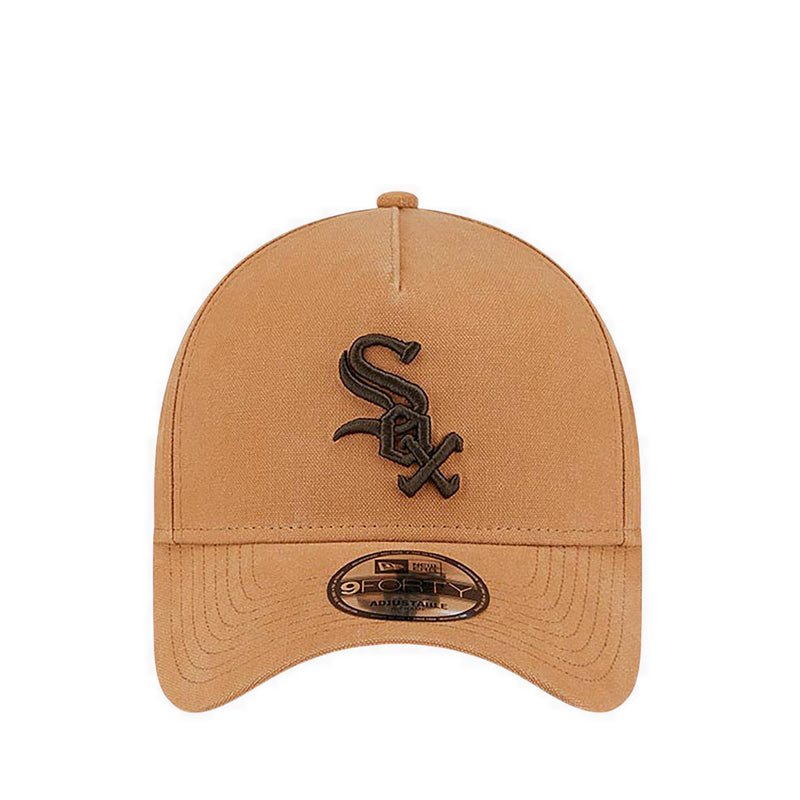 9FORTY A-Frame Washed Canvas Bronze Chicago White Sox Unisex Caps - Light Bronze