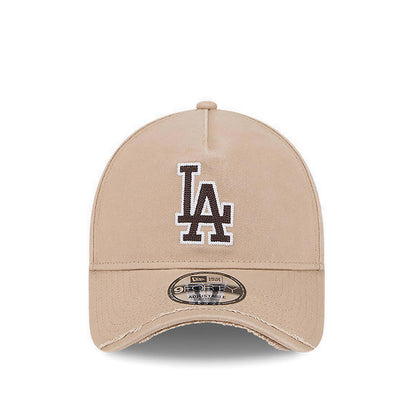 9FORTYAf Visor Distress Los Angeles Dodgers Men's Caps - Camel