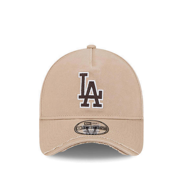 9FORTYAf Visor Distress Los Angeles Dodgers Men's Caps - Camel