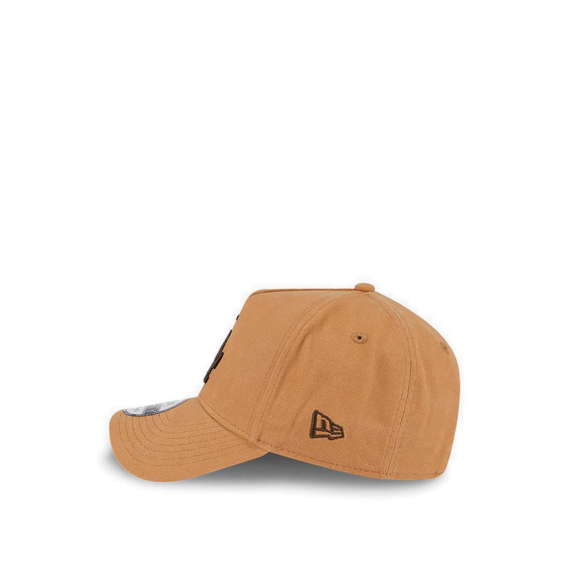 9FORTY A-Frame Washed Canvas Bronze Los Angeles Dodgers Unisex Caps - Light Bronze