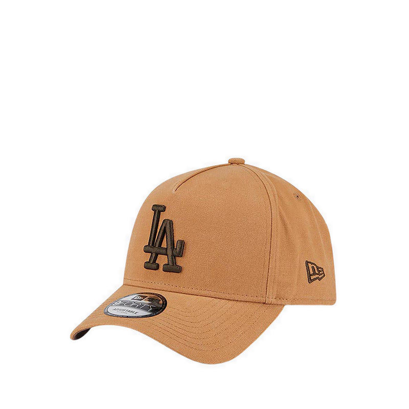 9FORTY A-Frame Washed Canvas Bronze Los Angeles Dodgers Unisex Caps - Light Bronze