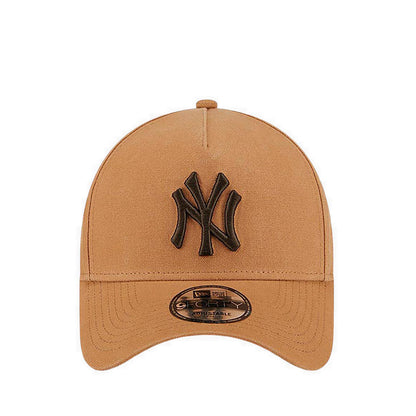 9FORTY A-Frame Washed Canvas Bronze New York Yankees Unisex Caps - Light Bronze