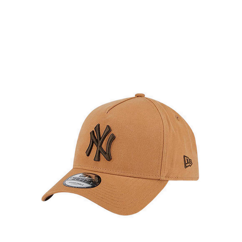 9FORTY A-Frame Washed Canvas Bronze New York Yankees Unisex Caps - Light Bronze
