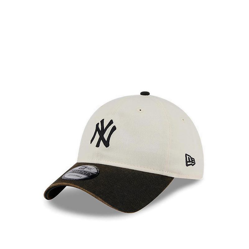 9TWENTY TwoTone Snow Wash New York Yankees Men's Caps - Stone