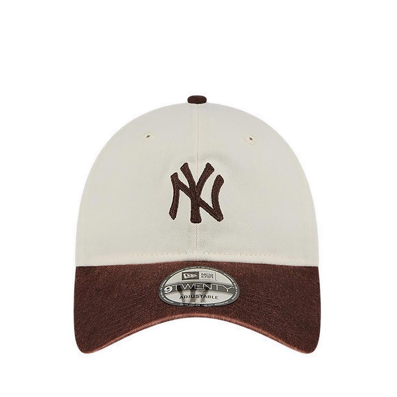 9TWENTY TwoTone Snow Wash New York Yankees Men's Caps - Stone