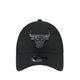9FORTYSnap Metallic Black Chicago Bulls Men's Caps - Black