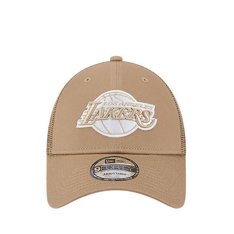 9FORTYSnap Trucker Khaki Classic Los Angeles Lakers Men's Caps - Khaki
