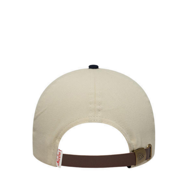 Ne Patch Suede Eframe Newera Men's Caps - Light Cream