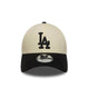 9Forty Colour Block Los Angeles Dodgers Men's Caps - Light Cream