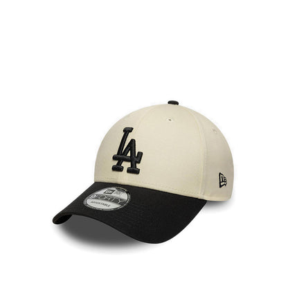 9Forty Colour Block Los Angeles Dodgers Men's Caps - Light Cream