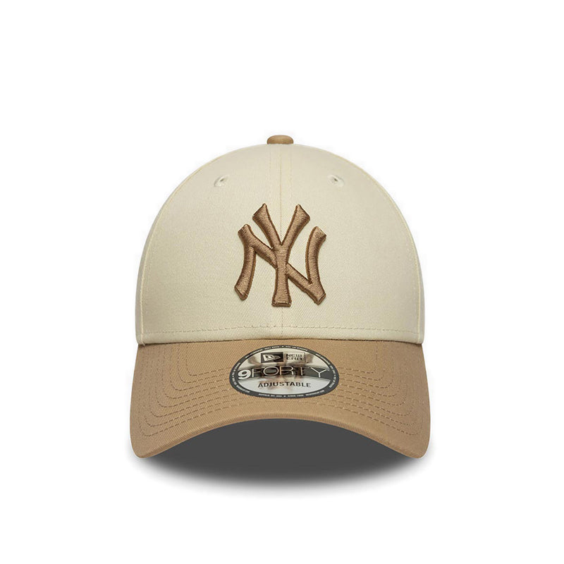 9Forty Colour Block New York Yankees Men's Caps - Light Cream
