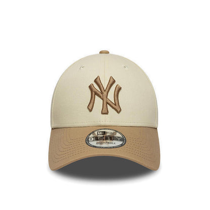 9Forty Colour Block New York Yankees Men's Caps - Light Cream