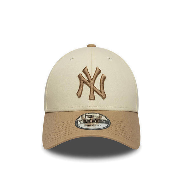 9Forty Colour Block New York Yankees Men's Caps - Light Cream