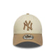 9Forty Colour Block New York Yankees Men's Caps - Light Cream
