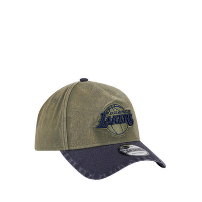 9FORTY A-Frame Washed Los Angeles Lakers Men's Caps - New Olive