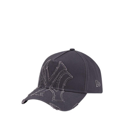 9FORTYAF Applique Distress New York Yankees Men's Caps - Graphite