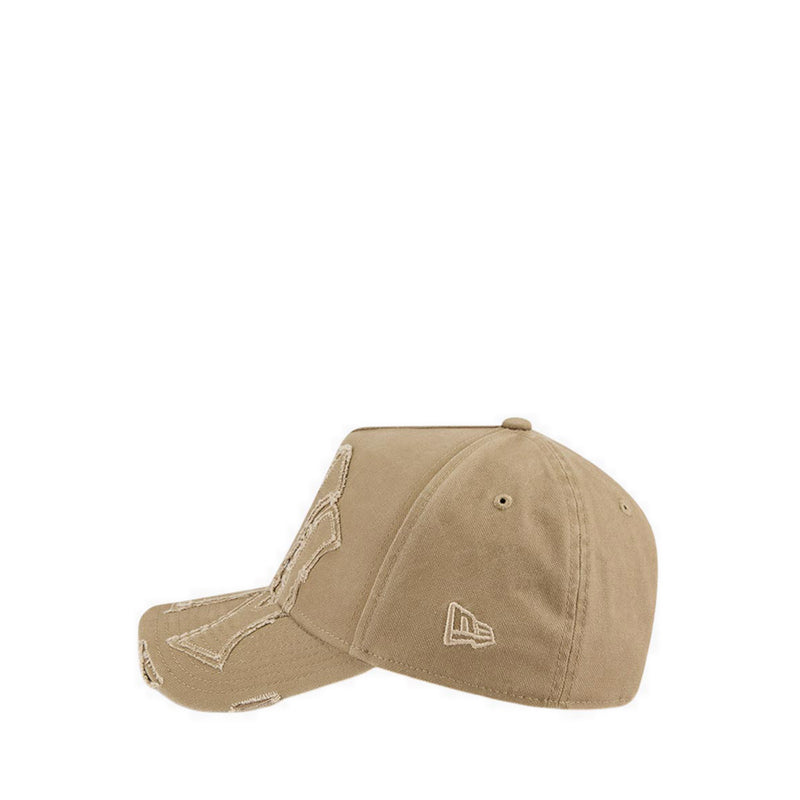9FORTYAF Applique Distress New York Yankees Men's Caps - Khaki