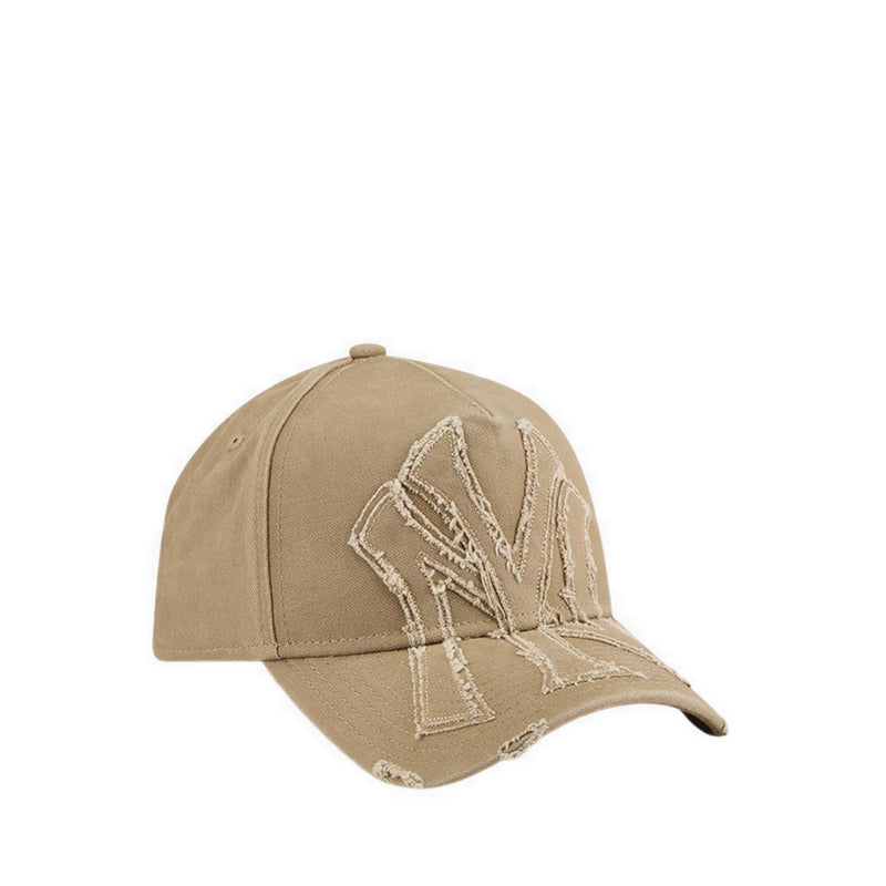 9FORTYAF Applique Distress New York Yankees Men's Caps - Khaki