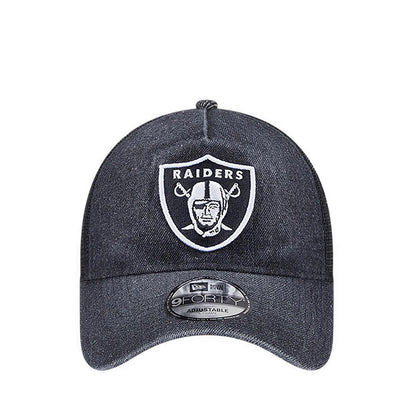 9FORTYAf Trucker Washed Denim Las Vegas Raiders Men's Caps - Black