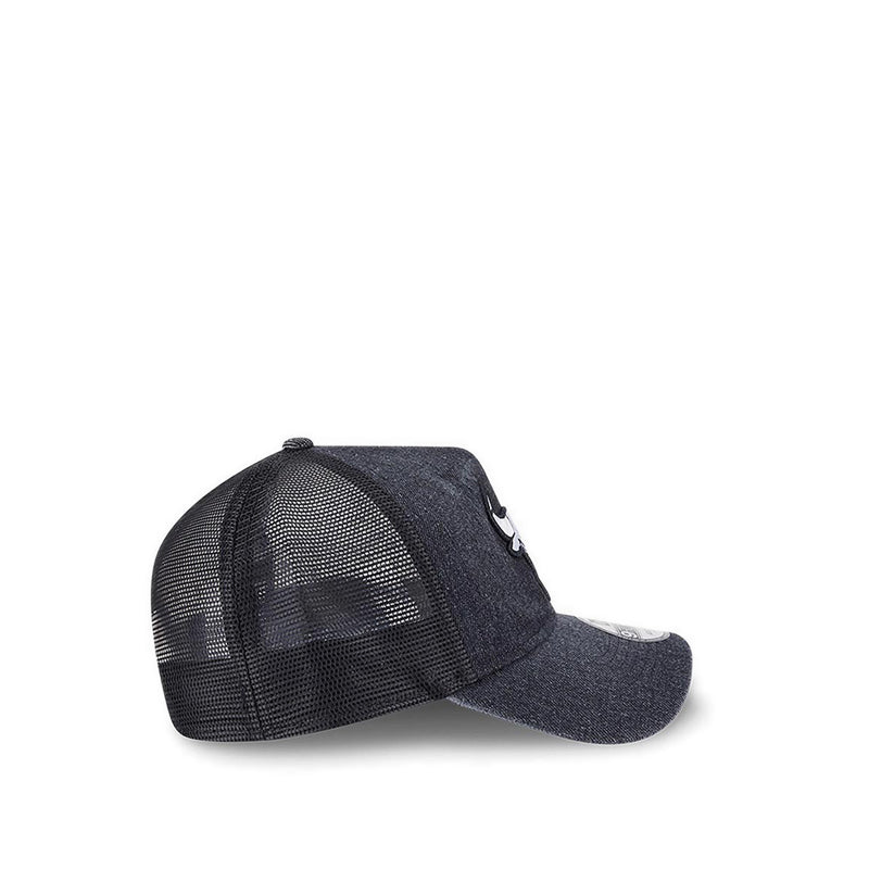 9FORTYAf Trucker Washed Denim Chicago Bulls Men's Caps - Black
