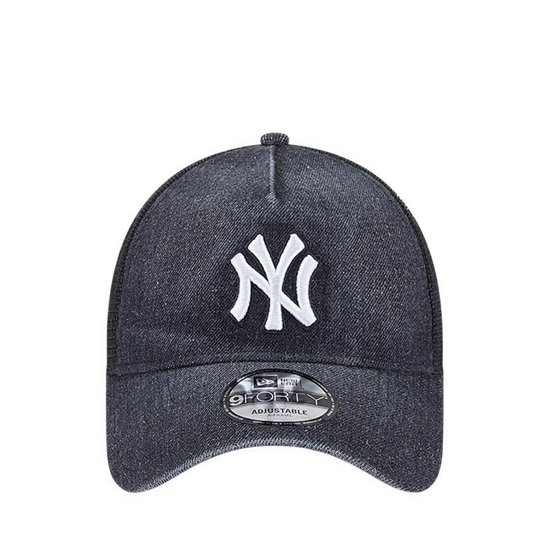 9FORTYAf Trucker Washed Denim New York Yankees Men's Caps - Black