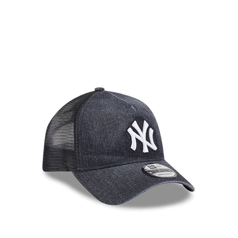 9FORTYAf Trucker Washed Denim New York Yankees Men's Caps - Black