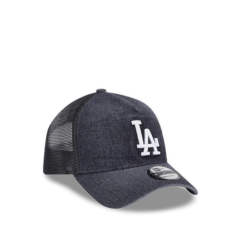 9FORTYAf Trucker Washed Denim Los Angeles Dodgers Men's Caps - Black