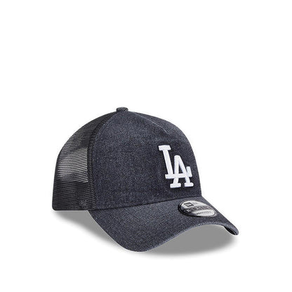 9FORTYAf Trucker Washed Denim Los Angeles Dodgers Men's Caps - Black