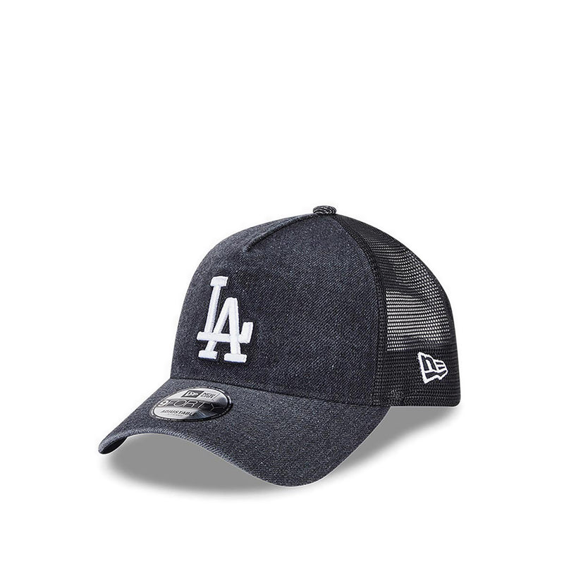 9FORTYAf Trucker Washed Denim Los Angeles Dodgers Men's Caps - Black
