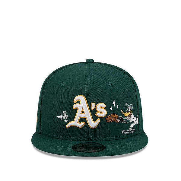 M 9FIFTY Looneytunes Oakland Athletics Men's Caps - Dark Green