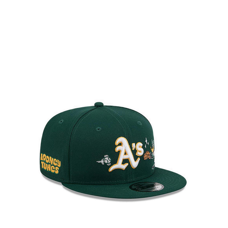 M 9FIFTY Looneytunes Oakland Athletics Men's Caps - Dark Green