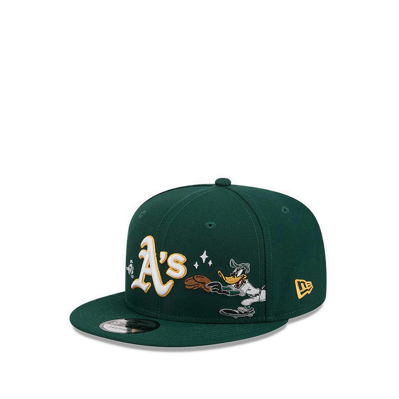 M 9FIFTY Looneytunes Oakland Athletics Men's Caps - Dark Green