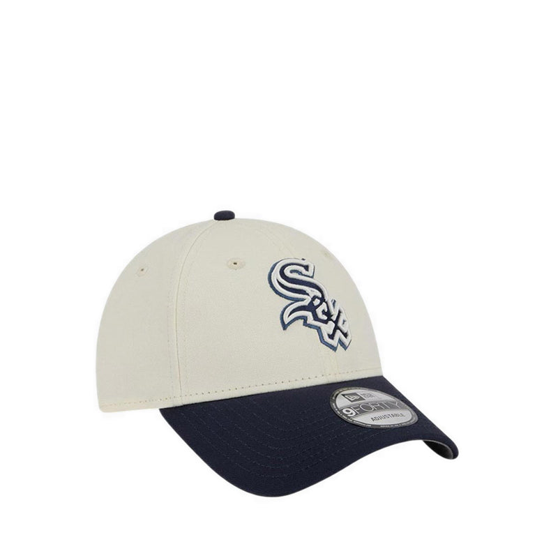 9FORTYSnap Faded Navy 2Tone Chicago White Sox Men's Caps - White