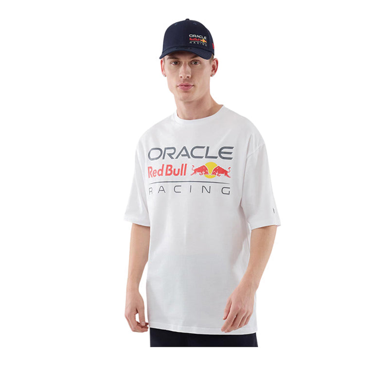 Logo Graphic Oversized Tee Red Bull F1 Men's T-Shirt - White