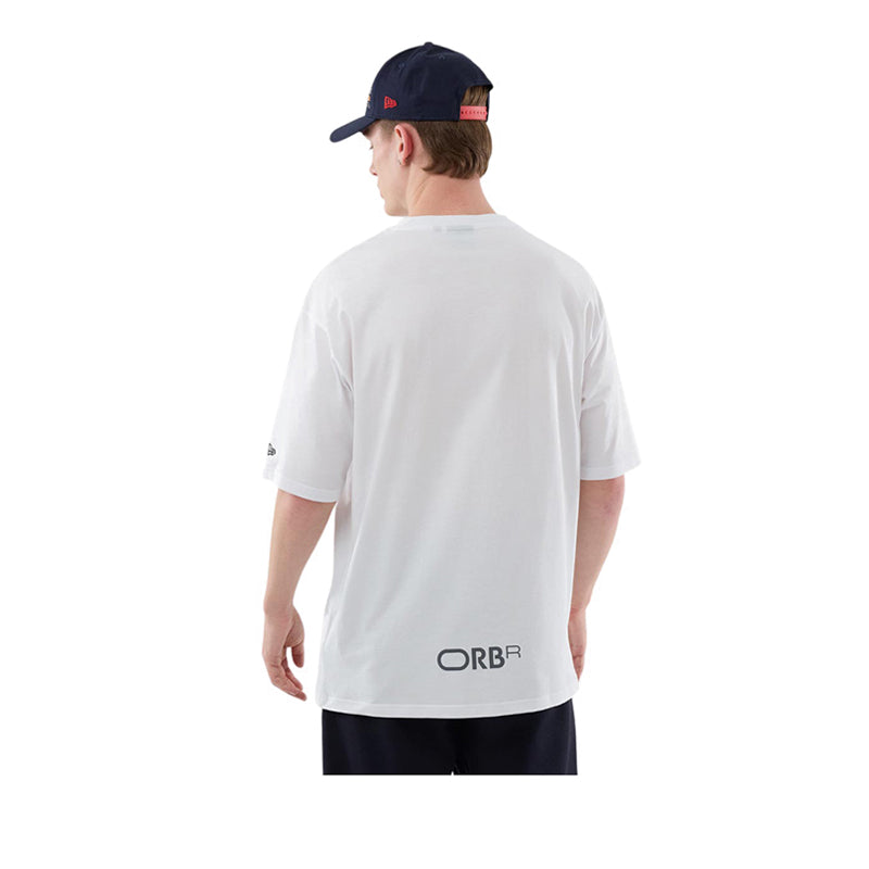 Logo Graphic Oversized Tee Red Bull F1 Men's T-Shirt - White