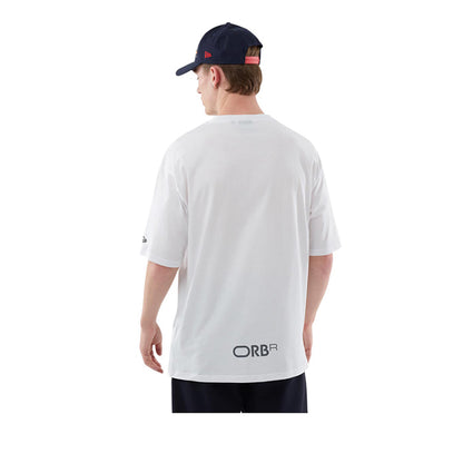 Logo Graphic Oversized Tee Red Bull F1 Men's T-Shirt - White