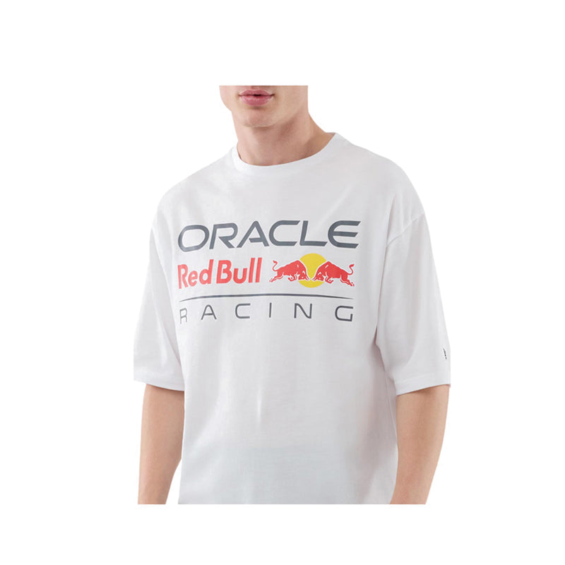 Logo Graphic Oversized Tee Red Bull F1 Men's T-Shirt - White