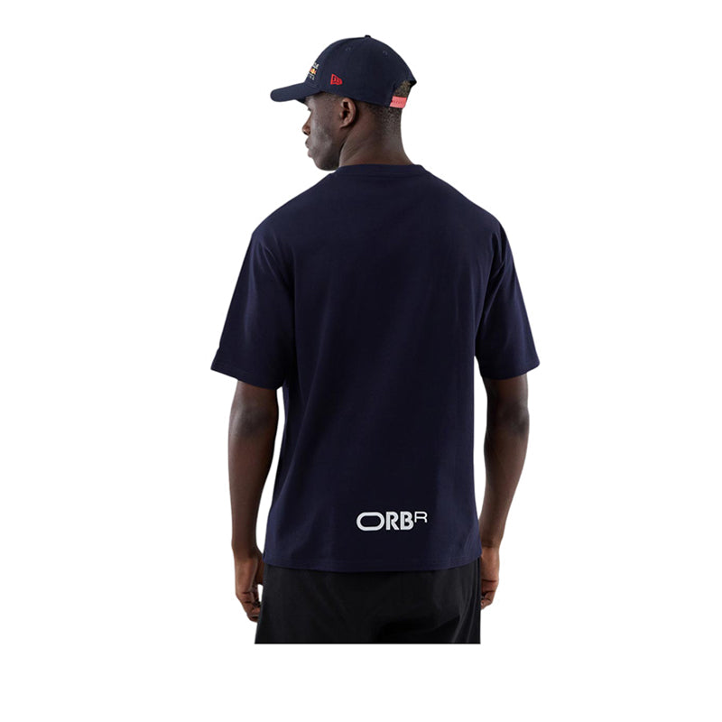 Logo Graphic Oversized Tee Red Bull F1 Men's T-Shirt - Navy