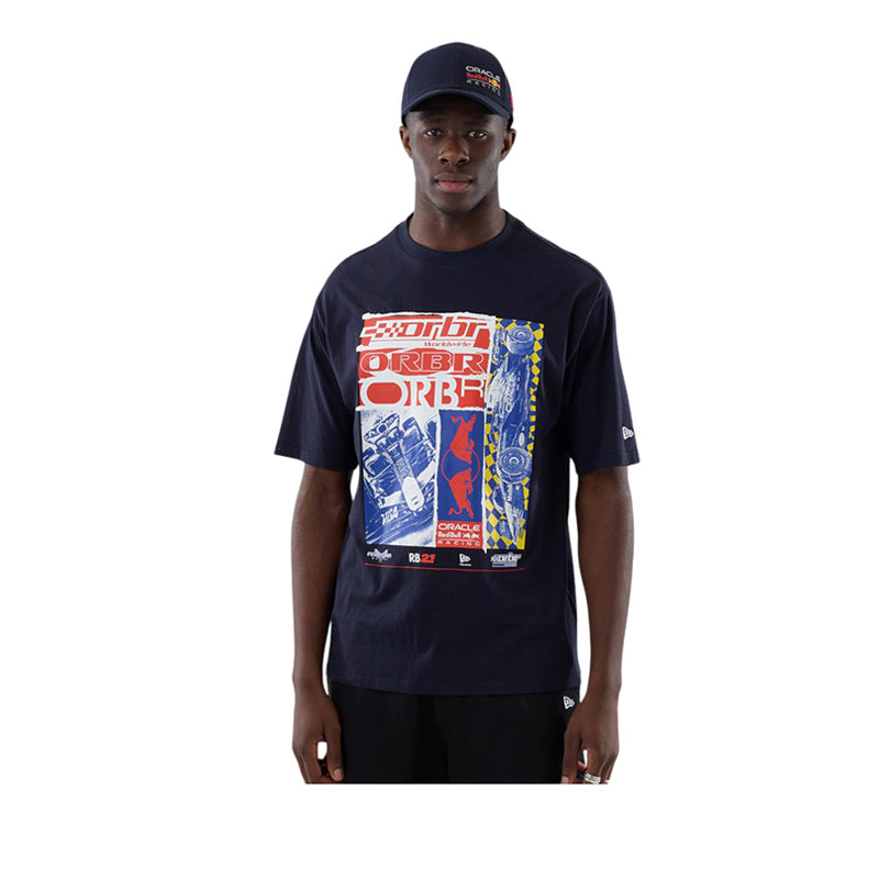 CF Graphic Oversized Tee Red Bull F1 Men's T-Shirt - Navy