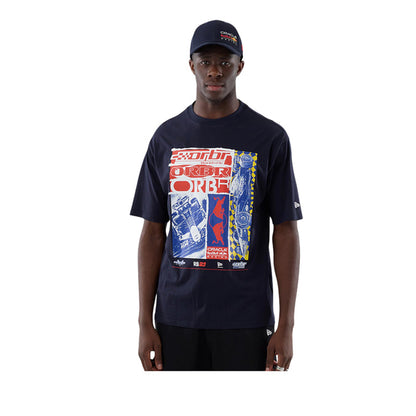 CF Graphic Oversized Tee Red Bull F1 Men's T-Shirt - Navy