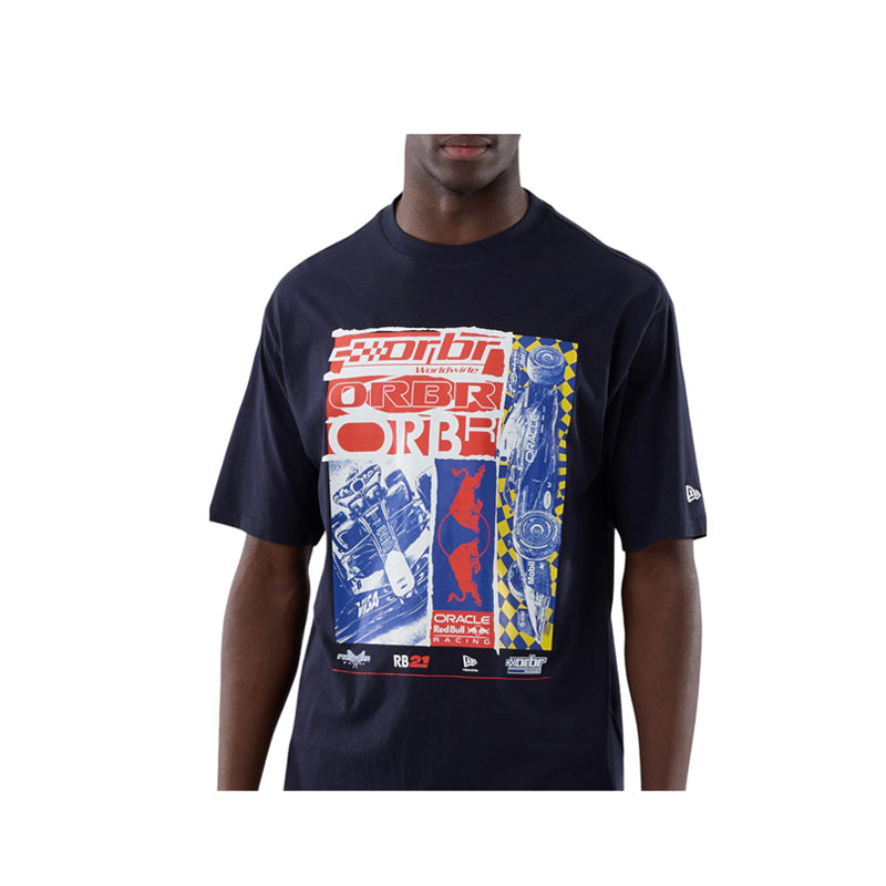 CF Graphic Oversized Tee Red Bull F1 Men's T-Shirt - Navy