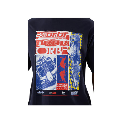 CF Graphic Oversized Tee Red Bull F1 Men's T-Shirt - Navy