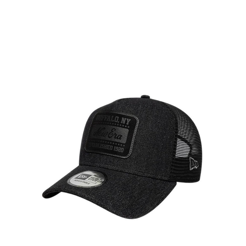Patch Denim Trucker Newera Men's Caps - Black