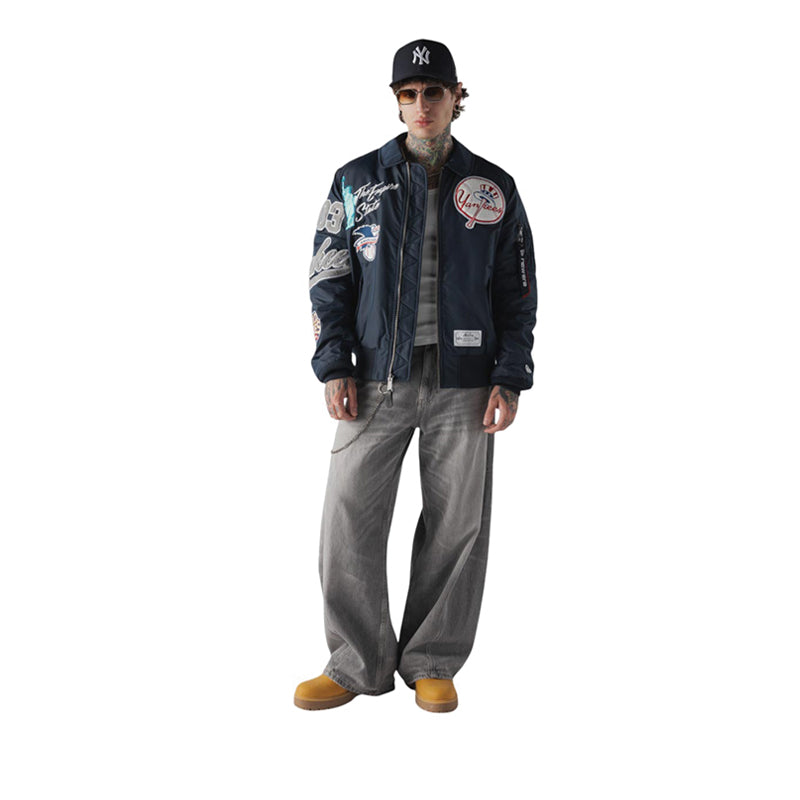 M Alpha MA1 Jacket 3490 New York Yankees Men's Jacket - Navy