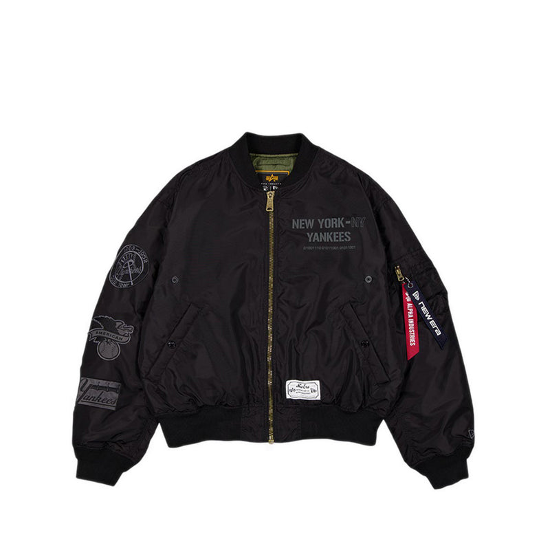 M Alpha MA1V Jacket 3492 New York Yankees Men's Jacket - Black