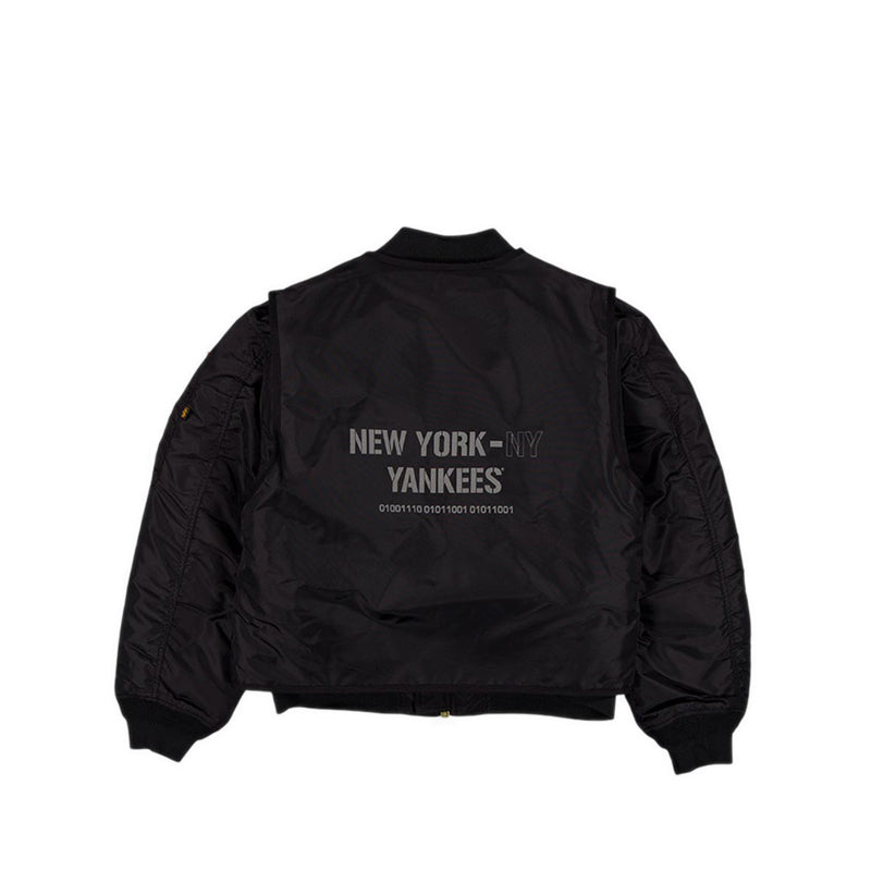 M Alpha MA1V Jacket 3492 New York Yankees Men's Jacket - Black