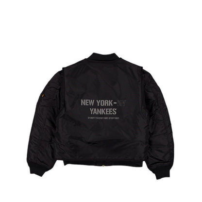 M Alpha MA1V Jacket 3492 New York Yankees Men's Jacket - Black