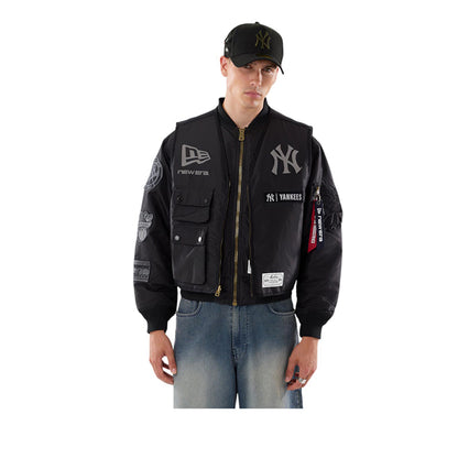 M Alpha MA1V Jacket 3492 New York Yankees Men's Jacket - Black