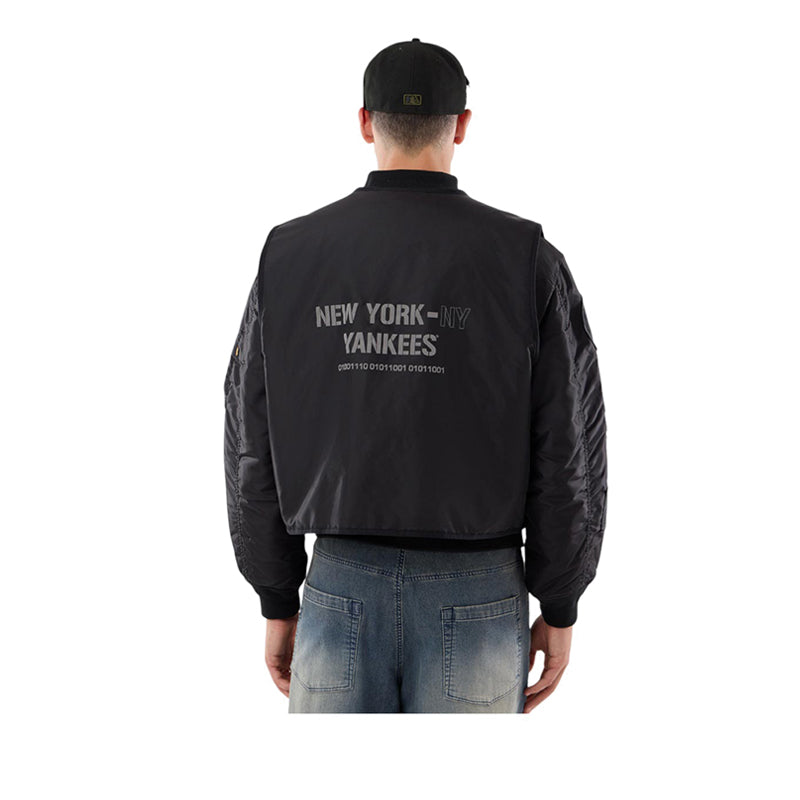 M Alpha MA1V Jacket 3492 New York Yankees Men's Jacket - Black
